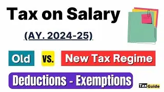 Tax calculation on salary income AY 2024-25 | Standard Deduction in New Tax Regime | New Tax Regime