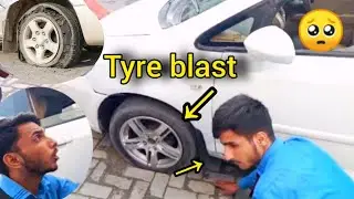 Car ka tyre blast ho gaya 🤯 //Trip ka Sara. Maza Karam!🥺