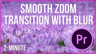 How to make Smooth Zoom Transition with Blur  Premiere Pro 