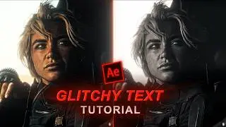 glitch text tutorial on after effects