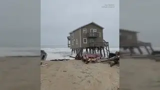 Rodanthe beach house collapses into ocean