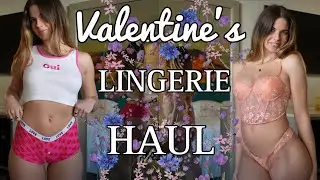 VALENTINE'S LINGERIE TRY ON HAUL | FASHION NOVA