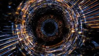 4K Dark Fire Rings Zoom Effect Motion Background 2160p