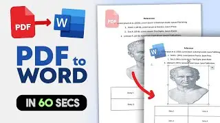 How To Convert PDF File into Word For Free