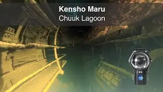 Wreck of Kensho Maru in Chuuk Lagoon (360 2D 8K) | Insta360 ONE RS 1-Inch 360 | Mantis housing