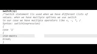 C++ Program -- Addition, Subtraction, Multiplication and Division using Switch Statement