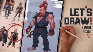 Learning To Draw Akuma! (Clip Studio + Samsung S9 Ultra)