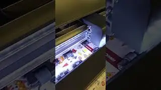 Как печатаются бумажные наклейки в листах #uvdtf