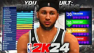 NBA 2K24 *NETS* BEN SIMONS BUILD | 6'10 2-WAY SLASHING PLAYMAKER BUILD W/ CONTACT DUNKS & 92 PASSING