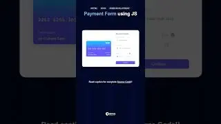 Create a Payment Form with JavaScript #js #webdesign #coding #programming #shorts