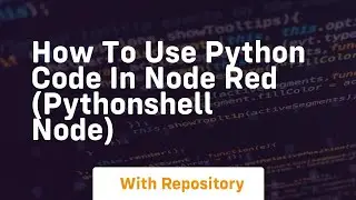 How to use python code in node red pythonshell node