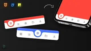 Creative Curved Menu with Animations | No images | HTML, CSS, JS