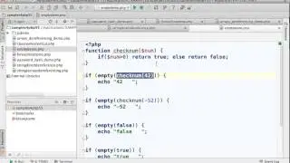 The empty Function in PHP5.5