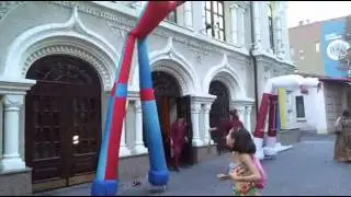 Аэромены - надувные человечки Концерт Холл Опера (Concert Hall OPERA) Dnipropetrowsk Ukraine