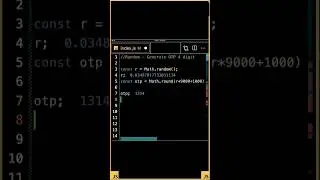 Random 4 digit OTP generate using JavaScript #javascript #javascripttutorial #otpwebsite #shorts
