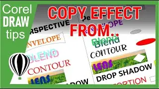 The use of copy effects in CorelDraw