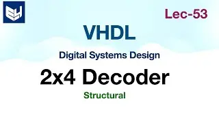 VHDL code for 2 to 4 Decoder  | structural  | Digital Systems Design | Lec-53