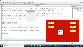 create elliptic and round forms in vb | Visual Basic Tutorial