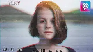 Picsart Tutorial - VHS Glitch Effect || Picsart Image Editing