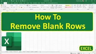 How To Remove Blank Rows In Excel