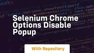 selenium chrome options disable popup