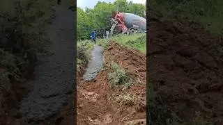 You've NEVER Seen Concrete Poured Like This!