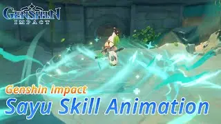 Sayu mujina ninja Skill Animations | Genshin Impact Leaks