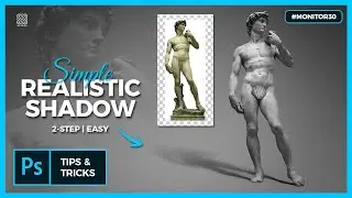 2-STEP VERY EASY TO MAKE REALISTIC SHADOWS IN PHOTOSHOP
