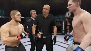 Khabib Nurmagomedov vs. Alexander Volkov (EA Sports UFC 3) - CPU vs. CPU - Crazy UFC 👊🤪