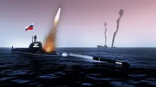 RUSSIAN important NUKE Missile Submarine located and DESTROYED By new Ukraine Corvette - ARMA 3