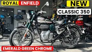 2024 Royal Enfield Classic 350 Emerald Green 💚💚| New Classic 350 | Classic 350 Chrome