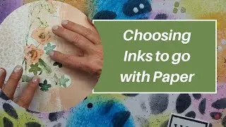 Choosing inks to coordinate with paper pad and a product review