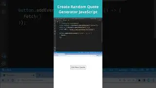 Generate Random Quote using JavaScript
