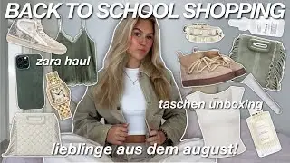 BACK TO SCHOOL SHOPPING 🛍️ what i bought in august, meine lieblinge / stockholm style 🌸