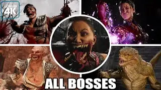 Mortal Kombat 1 - All Bosses (With Cutscenes) 4K 60FPS UHD PC
