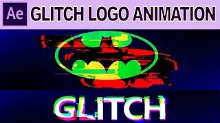 After effects tutorial : Glitch  Logo Animation | Free intro template | No plugins