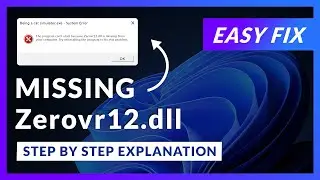 Zerovr12.dll Error Windows 11 | 2x FIX | 2023