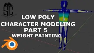 Low Poly Character Tutorial - Blender Beginners Part 5 || Weight Painting