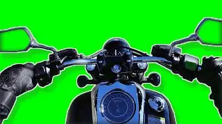 Green Screen Pro Loop Animation of a Riding Motorcycle Download Free [4K]