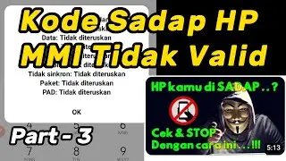 Mengatasi Kode Sadap HP MMI Tidak Valid - Part3