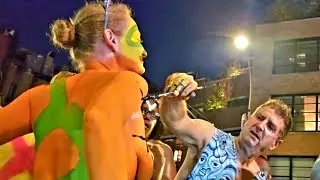 Body Painting [Body Art] Andy Golub Art Group at Village Halloween Parade NYC 2024