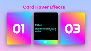 Card Hover Effects using HTML and CSS | CSS Hover Effects