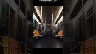UE5 Metro Train Tutorial #tutorial #unrealengine  #3dart #gameart #environmentart