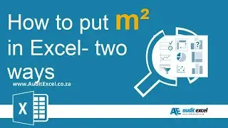 How to put m2 in Excel