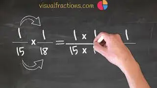 How to Multiply Fractions: 1/15 by 1/18 #Fractions #Math #QuickMath #VisualFractions