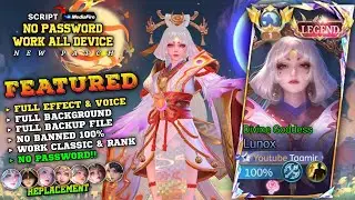 NEW!! Script Skin Lunox Legend No Password | Full Effect Voice - Mobile Legends