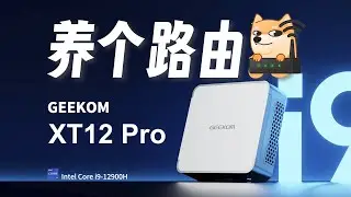 Intel12代i914核20线程双40GUSB4高性能小主机/积核XT12 Pro12900H挑战不用虚拟机(PVE/ESXI)搞定旁路由+轻NAS+Windwos三合一玩法轻松实现家庭媒体中心