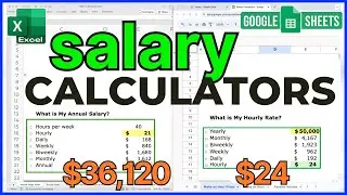 How to Calculate Your Salary or Hourly Rate in Google Sheets & Excel