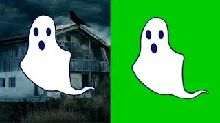 Green screen ghost. Green screen horror.