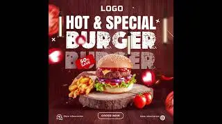 Burger Promo Video Animation | Free After Effect Template Just Comment for link